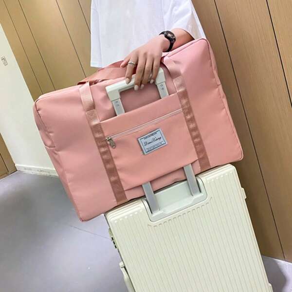 1 Foldable Travel Bag For Both Men And Women, Portable Women's Handbag, Men's Large Capacity Luggage Bag, Multifunctional Travel Accessory. Portable Travel Multifunctional Airplane Bag - Easily Store Your Clothes