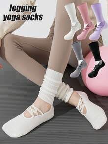 1/2/3/5 أزواج من الساخنة المتعددة الألوان للنساء ، ساخنة للرقص والبيلاتس والرياضة الداخلية ، مانعة للانزلاق