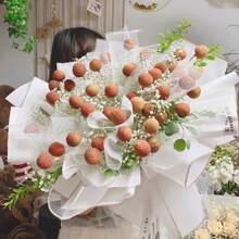 40 folhas de papel de embrulho floral, bordas douradas marcadas, estilo coreano, decoração floral, artesanato, embalagem para presente, 23" x 23", papel de embrulho, páginas finas, suprimentos para buquês, páginas finas rosa, para sacolas e embalagens de presente, papel de embrulho multicolorido, papel de embrulho para presente do Dia dos Namorados, papel para artesanato de aniversário, Páscoa, Dia das Mães, formatura, embalagem para presente, artesanato, guirlanda de flores com borlas (branca)