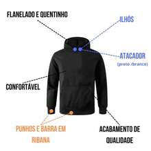 Moletom Blusa de Frio Volcom Volstoned Estiloso Unissex - Azul - Visão 3