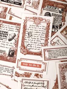 40 张/包复古欧式剪贴簿纸、DIY 装饰背景纸、节日礼物、手工拼贴材料、个性化剪贴簿规划、学校文具用品、学校用品、返校