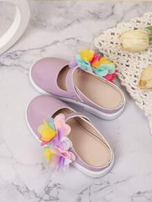 Girls' Floral Outdoor Casual Shoes, Sweet Style, Spring/Summer
