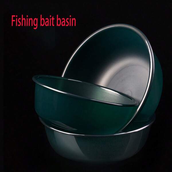 1/3PCSBait Basin One-Piece Set Of Non-Stick Bait Mixing Bait Basin Fishing Equipment For Black Pit Loose Cannon Bait Basin Fishing Gear
