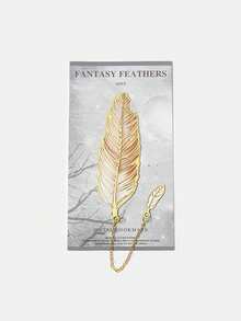 High Aesthetic Metal Feather Bookmark, Retro Artistic Feather Bookmark, Chinese Style Cultural And Creative Souvenir,For School Supplies,Back To School - Multicolor - View 16
