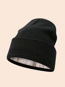 Women'S Silky Satin Beanie -Anti-Static, No Frizz, KnitCap For Winter Warmth