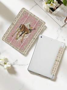 Ayotu 这款鹿皮保护套兼容 iPad 10.2 英寸（2021/2020 款，第 9/8 代）、Galaxy Tab A8 10.5 英寸（2022 款），带笔槽，兼容 Kindle Paperwhite 第 11 代（2021 款）和第 12 代（2024 款），支持自动休眠/唤醒功能，时尚保护套 - 彩色 - 查看 3