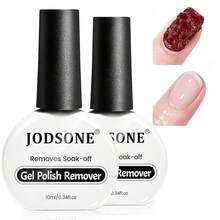 JODSONE Removedor de uñas de gel, no necesita remojo o envoltura para una extracción rápida y fácil en casa con empujador de cutículas y lima de uñas - 2 piezas-0.3 fl oz - Ver 3