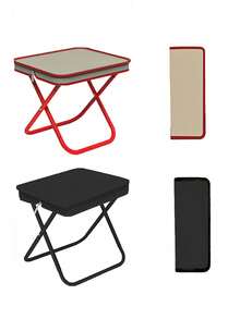 Outdoor Folding Pencil Case, Small Horse Tie Pocket Stool, Portable Fishing Stool, Camping, Tourism, Leisure Handbag Chair