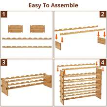 Techigher Freestanding Wine Racks & Cabinets - 8 Layers - 84*26*102CM - View 5