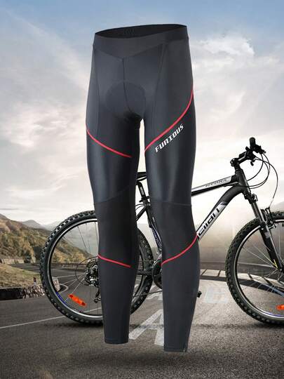 Men's Cycling Pants, Quick-Dry Cycling Tights, Cycling Base Layer Pants