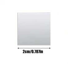 100/200/500 pièces, miroirs en verre mini carrés de 2 cm, carreaux de mosaïque en miroir acrylique, autocollants muraux géométriques pour la décoration de la maison, de la chambre à coucher, du salon/salle de bain, surface en verre, brillants et réutilisables, carreaux de miroir décoratifs pour la maison DIY, installation sur surfaces multiples, convient pour les cadeaux DIY, les loisirs créatifs, les fournitures d'art, la décoration murale et de porte de la maison