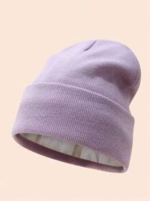 Women'S Silky Satin Beanie -Anti-Static, No Frizz, KnitCap For Winter Warmth