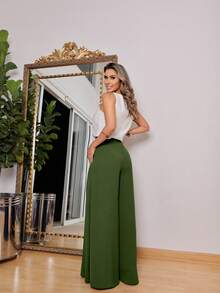 Women Pants - Army Green - View 4
