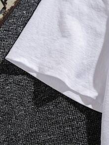 Camiseta Gráfica Alex de Edición Limitada, Camiseta Casual de Manga Corta para Hombre para Uso en Verano - Blanco - Ver 5