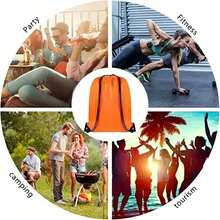 Nylon Drawstring Backpack, Suitable For Travel, Yoga, Fitness, Outdoor Camping And Hiking - Multicolor - View 3