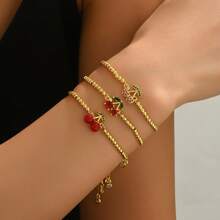 1 Stück Armband mit Kirsch-Anhänger in Kupfereinlage, Geschenk für Frauen
