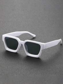 1 Pair Men's 2025 Millennium Y2K Square Glasses, Versatile For Casual, Outdoor, Street Style, Party, Festival And Daily Wear