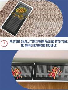 2/4/8pcs PVC Floor Vent Magnetic Vent Covers, Magnetic Exhaust Mesh Covers, Home HVAC Vent Anti-Insect Mesh, Wall/Ceiling/Floor Vent Filters, Durable And Stylish Ventilation Solutions, Modern Ventilation Covers, Durable Mesh Material - Black - View 6