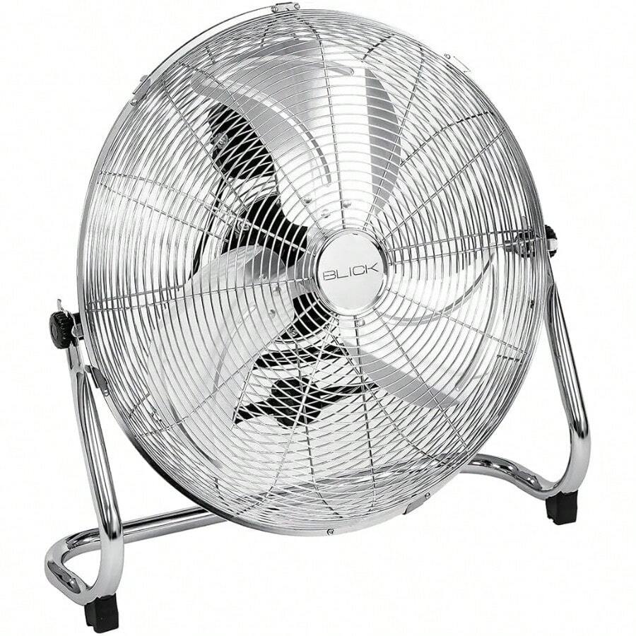 Ventilador de Piso Industrial 20 Pulgadas 3 velocidades Inclinación de 120 grados Resistente y Durarero FF-500A