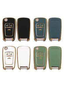 1pc 3 Buttons Soft TPU Car Key Case Cover For Chevrolet For Cruze Epica Lova Camaro Impala For Opel For Buick - one-size - View 1