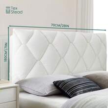 1 peça de capa espessa para cabeceira de cama de cor sólida, alta durabilidade, proteção contra poeira para cabeceira de cama, suave para a pele e macia para camas de solteiro e casal