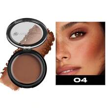 YOUNG VISION 1 Box Matte Bronzer Powder, Oil Control, Fine Velvet Texture, Seamless, Set Makeup, Contour, Highlight Hairline, Facial Makeup For Daily, Party, Performance - 彩色 - 查看 13