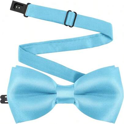 Adjustable Kids Bow Tie Pre-Tied Bowtie Classic Solid Color Children Bow Tie Neck Bowtie Kids Wedding Party Photo