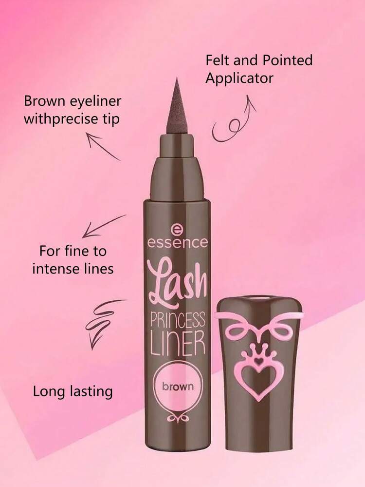 Essence LINER 棕色，豐盈加長捲翹，防暈染不褪色，細刷頭，適合初學者，禮品 3ml/0.10 Floz. - Lash PRINCESS LINER brown - 查看 2