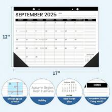 Desk Calendar 20252026 17x12, 18 Months, JUL. 2025 DEC. 2026