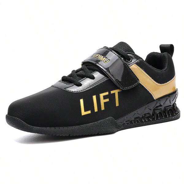 Men's Professional Competition Squatting Shoes, Indoor Sports Fitness Training Shoes Weightlifting Gym Shoes