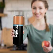 1pc20oz直身水杯，不锈钢保温咖啡杯，双层保护吸管杯，带盖，密封防漏，大容量设计，非常适合汽车、户外、运动使用，儿童返校礼物 - 彩色 - 查看 5