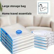 Extra Large Vacuum Storage Bag Set, Space-Saving, Reusable, Waterproof And Moisture-Proof Compression Bags, Suitable For Clothes And Bedding, Travel Luggage, Blankets, Quilts, Ideal For Dormitories, Wardrobes, And Moving - XXL (4 chiếc) - Xem 3