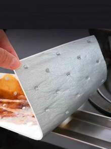 铝箔厨房防溅板，薄金属材质（重量小于200克），不粘锅防溅板，厨房燃气灶隔热，耐热油网，烹饪必备配件，轻巧可折叠，非食品接触油热保护，适用于厨房燃气灶，烹饪保护 - 彩色 - 查看 12