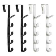 Perchero para puerta del dormitorio, percha colgante de ropa, organizador de almacenamiento plástico para colgar sobre la puerta, ganchos de organización, soporte para bolsos, rails, primavera, minimalista, blusas de verano