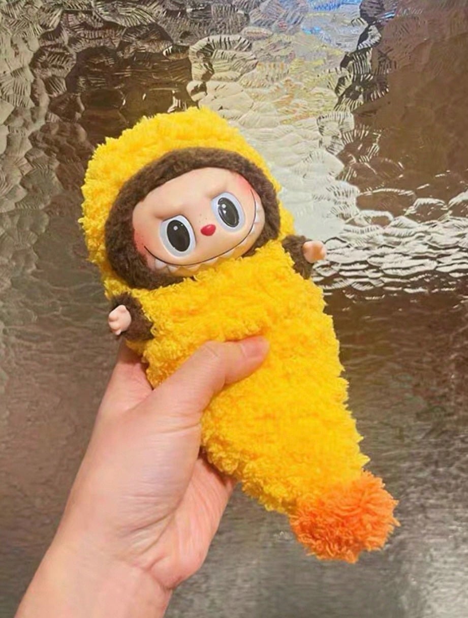 Pop Mart POP MART Labubu Macaron 17cm Deep Fried Prawn Doll Clothes Accessories For Pendant - Style Dolls