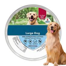2 Pack Flea & Tick Collar For Large Dogs Over 18 Lbs, 8-Month Protection, Plant-Based Formula, Waterproof & Odorless, Vet-Inspired Design - 2 Pack - View 3