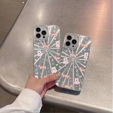 Funda para phone 6, 15, 14, 13 y 12 Pro. Funda para teléfono 16Pro con diseño de fuegos artificiales premium, orificio grande y protección antigolpes. - Blanco - Ver 3