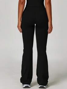 MASKERT Quần legging thể thao nữ, quần yoga, quần bó sát chạy bộ và tập luyện, quần thường ngày thoải mái và thân thiện với da để mặc ở nhà và đi làm. - màu đen - Xem 2