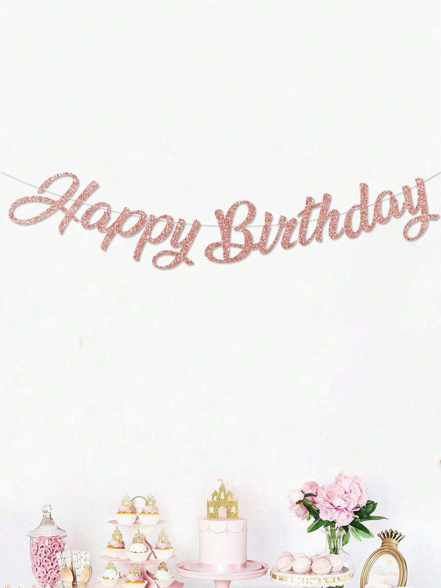 1 件生日快乐横幅、派对背景装饰拉旗、派对用品 - 彩色 - 查看 1
