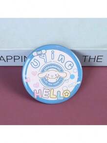 Sanrio 6pcs Sanrio Metallic Enamel Pins Set - For My Melody, For Kuromi, And Friends