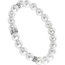 Fe Foundry Men's 8mm Shell Pearl ManMade Bracelet [Small Medium Large And Adjustable Sizing Options] Marlow Refined HandCrafted Jewelry Designed By Jewelers Fed For Men [Marlow] - Thép không gỉ - Xem 1