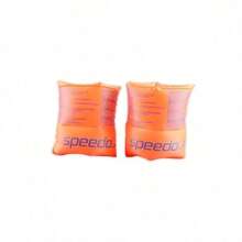 Speedo Roll Up Armbands Junior – Manguitos enrollables para fácil colocación y ajuste en los más pequeños. ✅ Entrega 24/72h a España (península) - Naranja - Ver 2