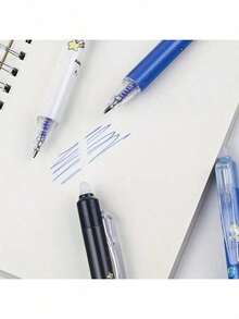 10pcs 0.5mm Blue Erasable Pen Refills, Suitable For Students,School Supplies,Back To School - Blue - View 6