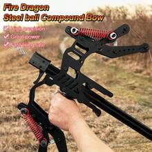 Full Metal New Fire Dragon Continuous Compound Bow New Slingshot Adults Special Bow Outdoor High-Precision And Stable Shooting Powerful Steel Ball Shooting Archery Shooting Dual-Purpose Bow Slingshot, Standard Package - Gói cơ bản - Cung hợp chất bắn cung Fire Dragon Steel Ball - Xem 10