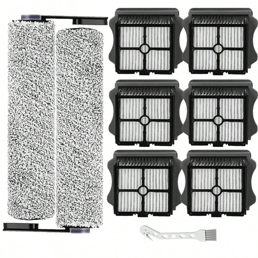 Roller Brush And HEPA Filter For Tineco Floor ONE S5 & S5 PRO Cordless Wet Dry Vacuum Cleaner Replacement Accessories Kit - Grey - View 1