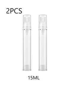 Prosta podróżna przenośna butelka z dozownikiem, dozownik do kosmetyków do pielęgnacji skóry, butelka próżniowa, butelka z dozownikiem, 5 ml, 10 ml, 15 ml, butelka próżniowa z dozownikiem do toniku przeciwsłonecznego. Przenośna podróżna butelka z dozownikiem, butelka z dozownikiem, zestaw butelek z dozownikiem, woda prasowana, mleko, podkład, próbka, można umieścić na pokładzie. - Wielokolorowe - Zobacz 13
