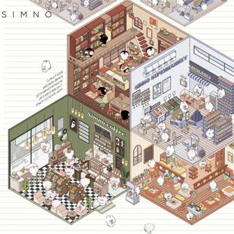 3D House & Landscape Stickers - Cartoon Miniature House Landscape Stickers, Multi-Purpose Landscape Stickers Suitable For Furniture, Laptops, Phone Cases, Wall Decor (Random Plier Color)