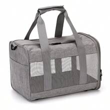 Travel Carrier For Dogs And Cats, Pet Cage - Small, Black, Portable, L 38 X D 25 X H 26 Cm, Application: Outdoor - 黑色 - 查看 3