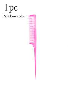 4pcs/Set Pink Comb Set - Multi-Functional Hair Brush, Wide-Tooth Comb, Fine-Tooth Comb, Rat-Tail Comb And Double-Sided Comb, Made Of High-Quality ABS Material, Suitable For Men And Women, Fits All Hair Types - Multicolor - View 10