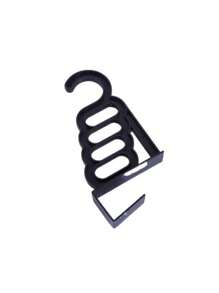 1pc Door Hanging Foldable Clothes Hanger - 5-Hole Multi-Functional Drying Rack, Space-Saving Bathroom & Closet Organizer, Durable Plastic Contemporary Design, Easy Install No Tools Needed For Apartments, Dorms, Dorm Storage Solution, Contemporary Storage, Sturdy Construction, Toolfree Installation, Utility Hooks